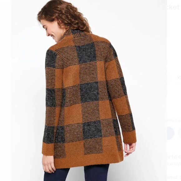 NEW! Evolution by Cyrus Miley Two Pocket Coatigan - Size 1x - Picture 5 of 7